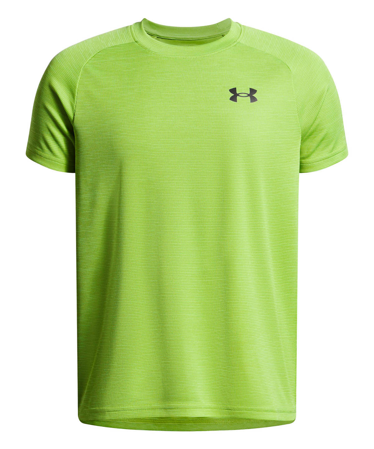 Polera manga corta de entrenamiento para hombre Tech Textured verde Under Armour