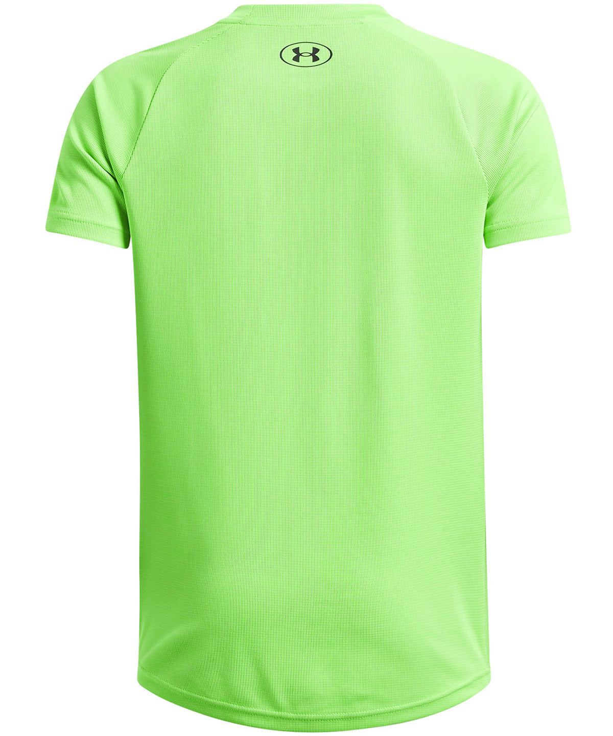 Polera manga corta Under Armour tech verde para niños