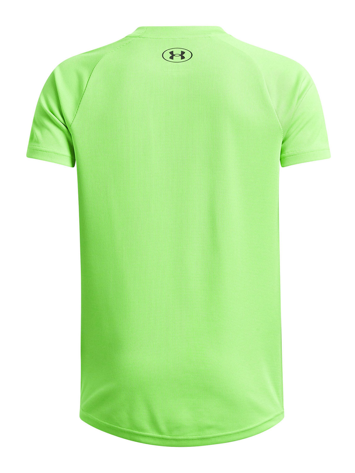 Polera manga corta Under Armour tech verde para niños