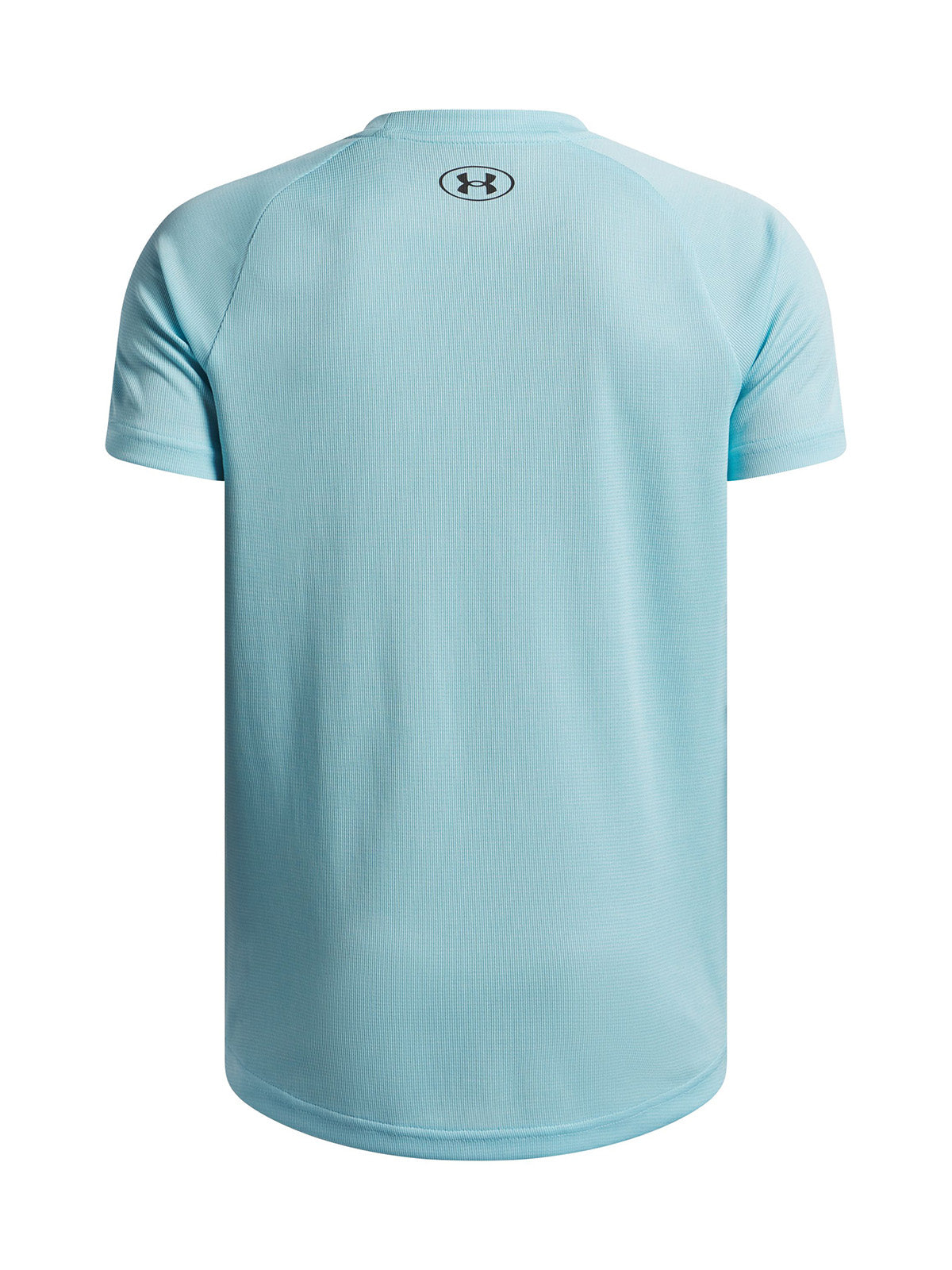UA Tech Textured Polera Manga Corta azul para niño