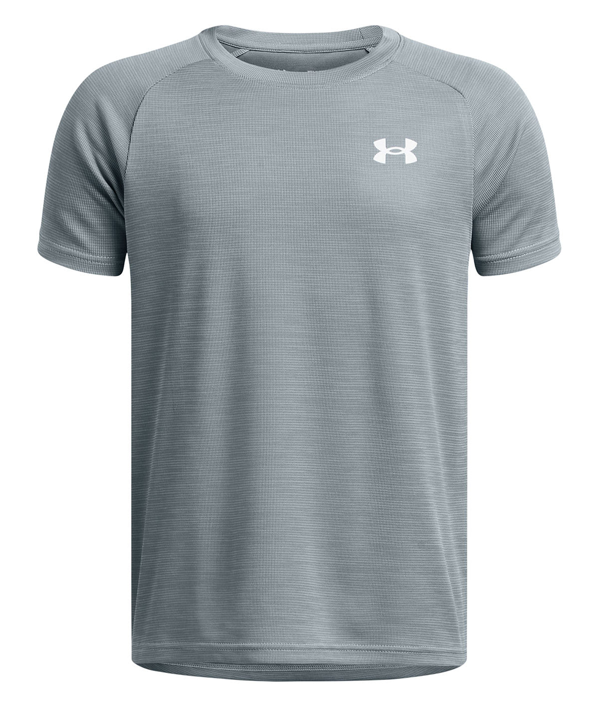 Polera manga corta Under Armour tech azul para niños