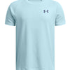 Polera manga corta Under Armour tech azul para niños