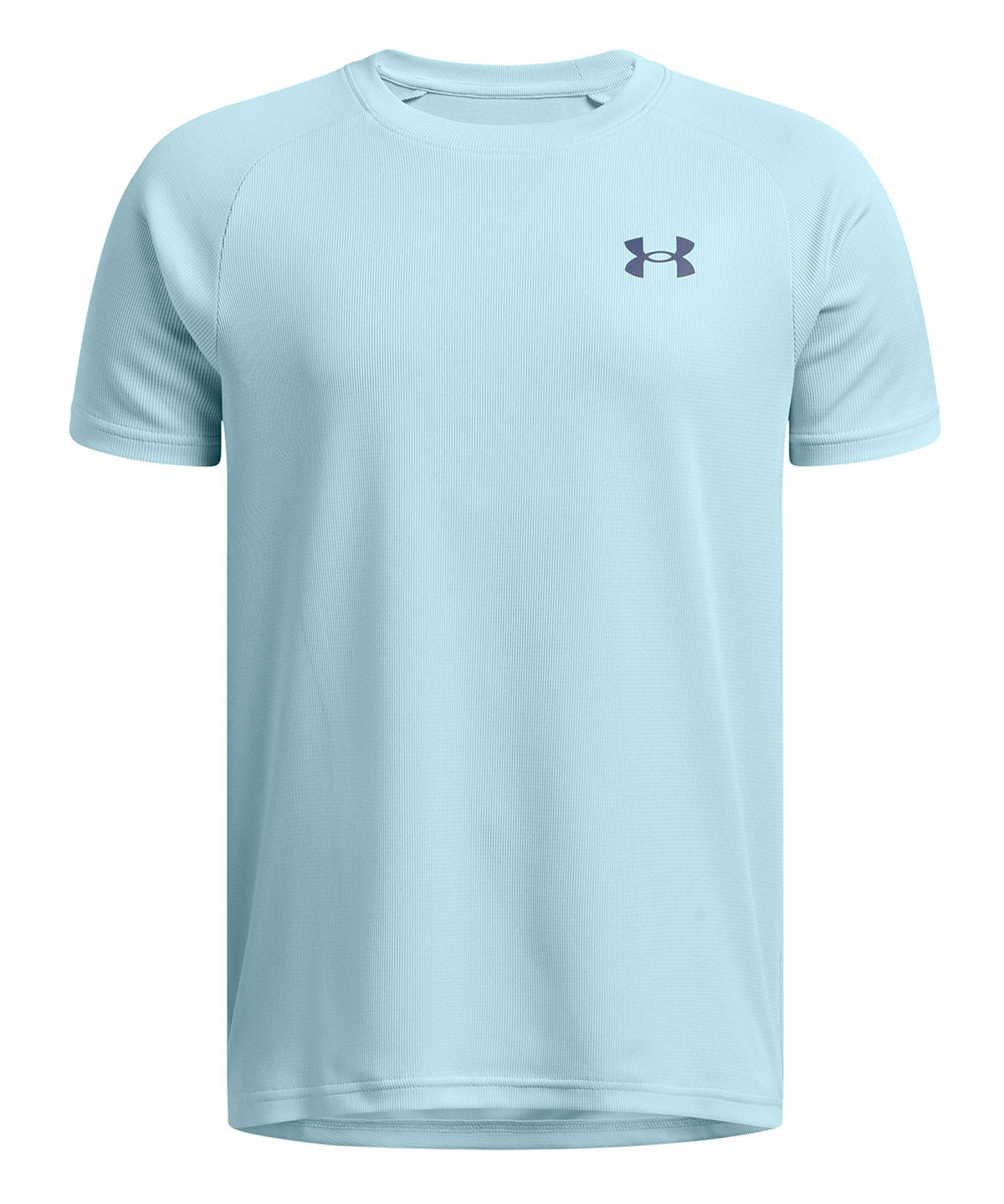 Polera manga corta Under Armour tech azul para niños