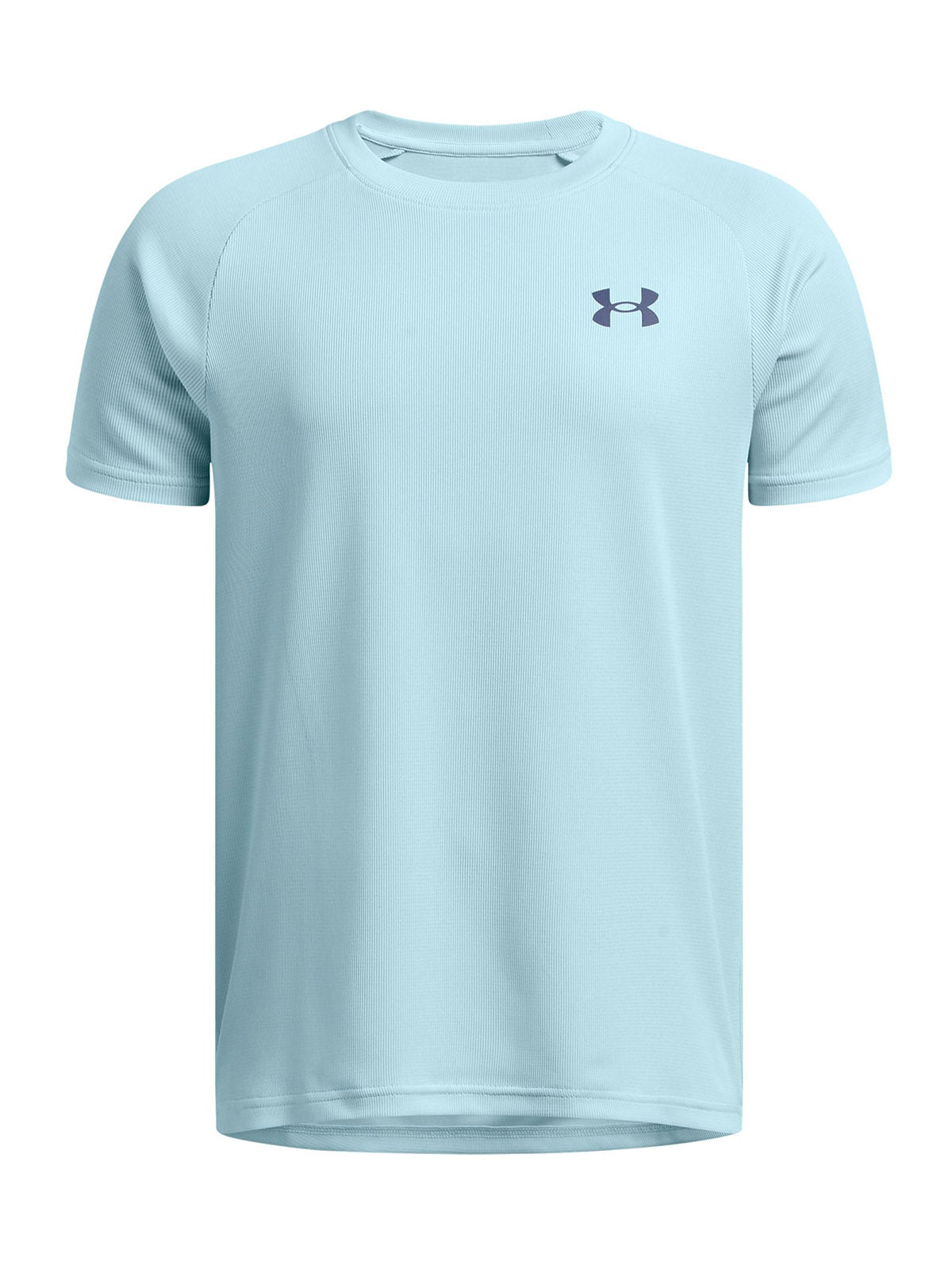 Polera manga corta Under Armour tech azul para niños