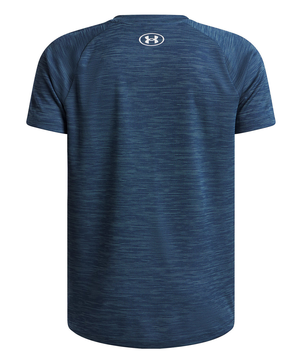 UA Tech Textured Polera Manga Corta azul para niño