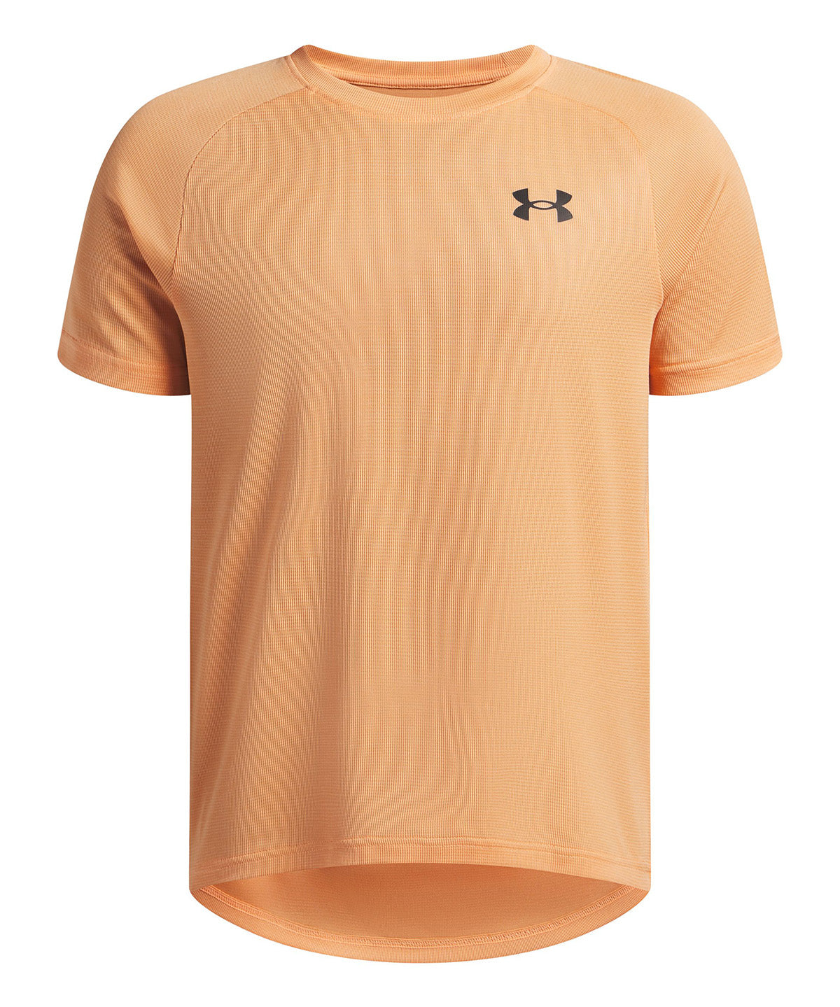 UA Tech Textured Polera Manga Cortanaranjo para niño