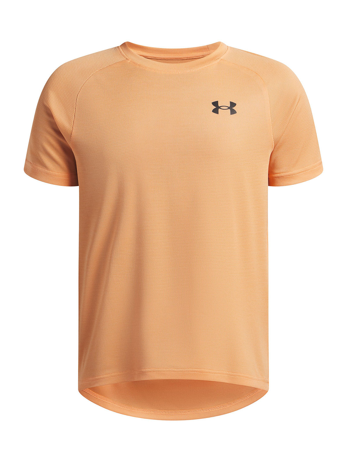 UA Tech Textured Polera Manga Cortanaranjo para niño
