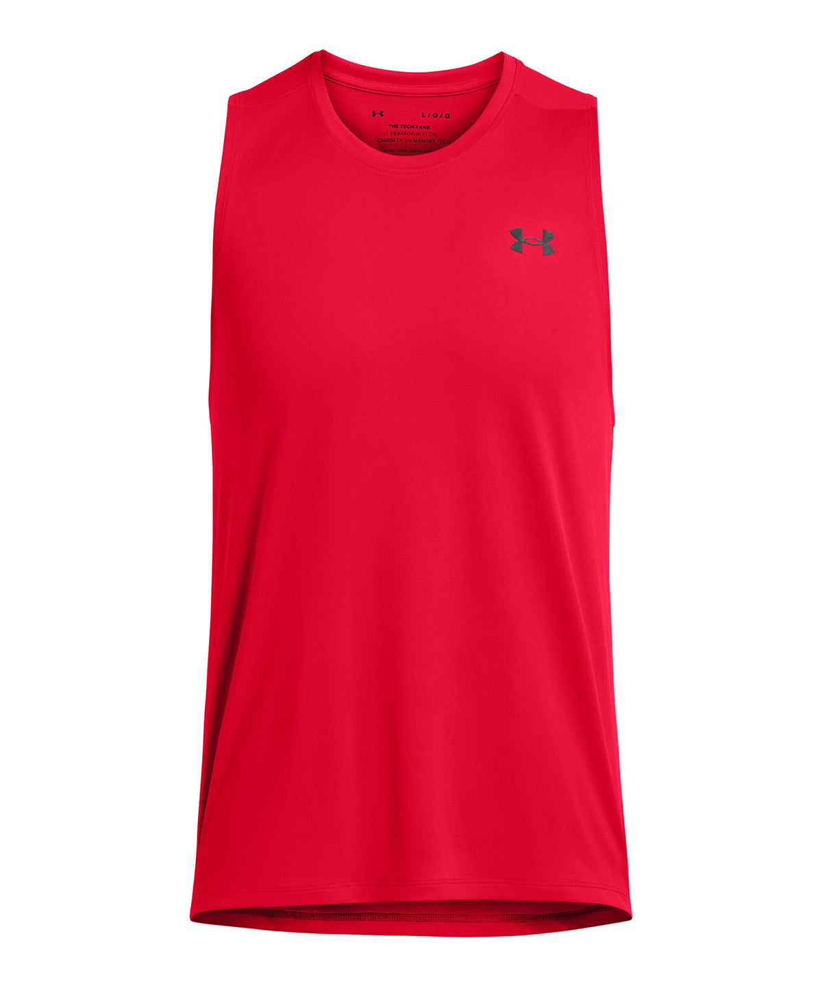 UA Tech Tank Polera Sin Mangas roja para hombre