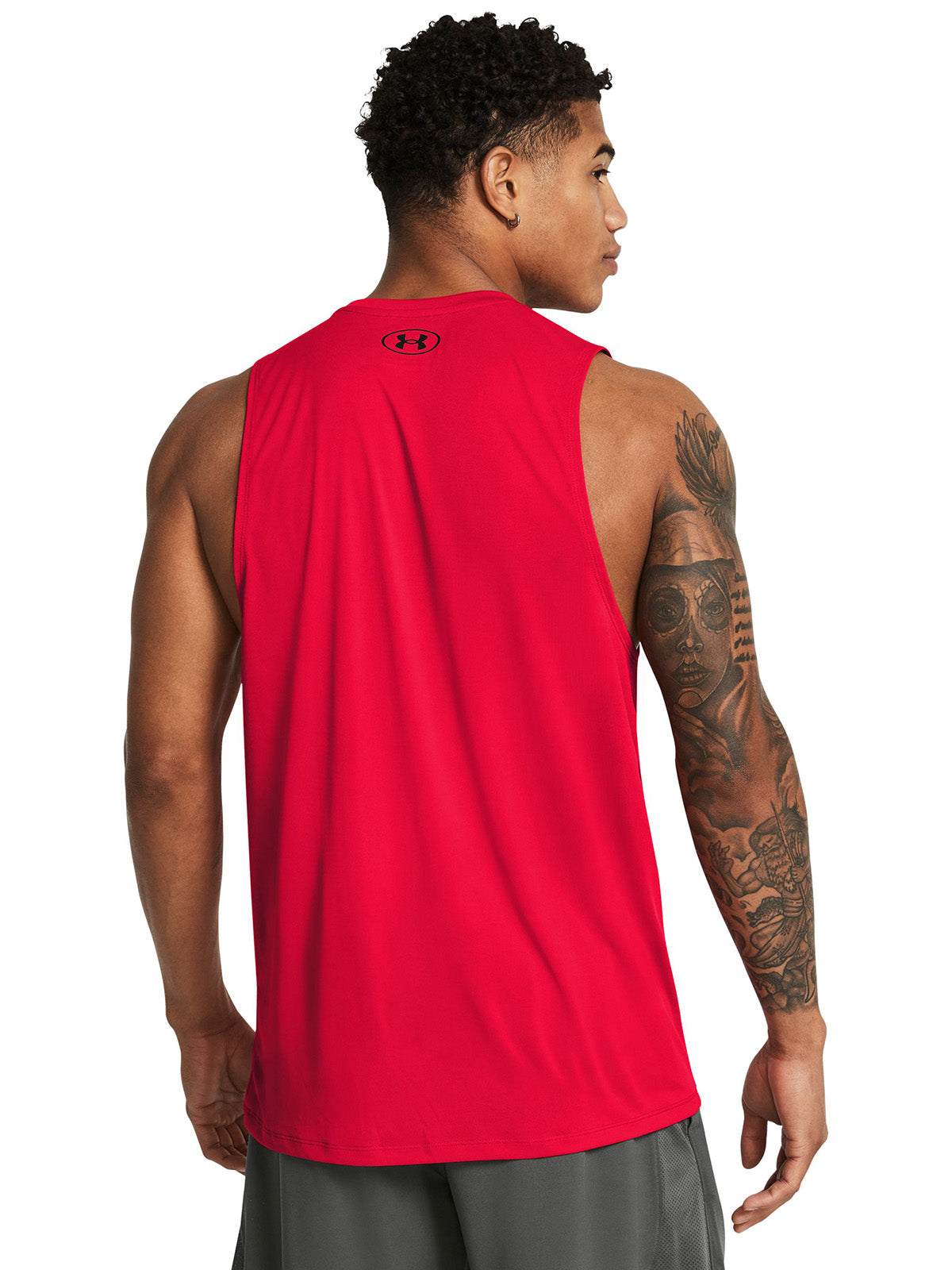 UA Tech Tank Polera Sin Mangas roja para hombre