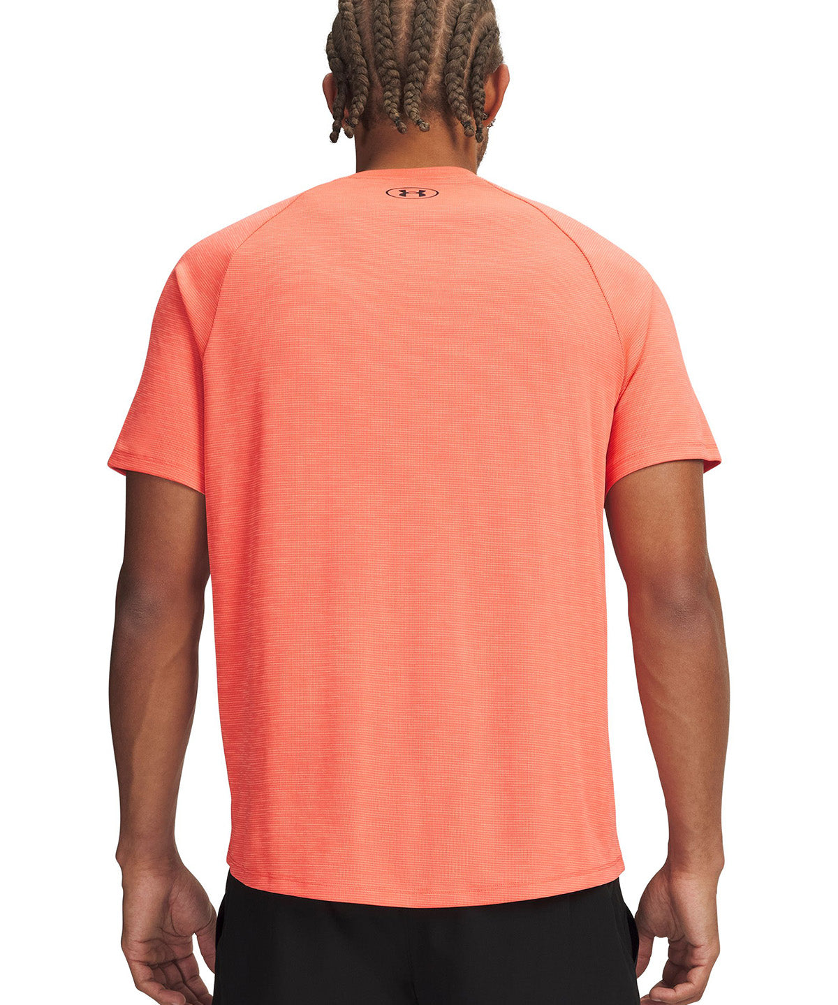 UA Tech Textured Polera Manga Corta rojo para hombre