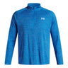 Polerón de entrenamiento para hombre Tech Textured ½ Zip azul Under Armour
