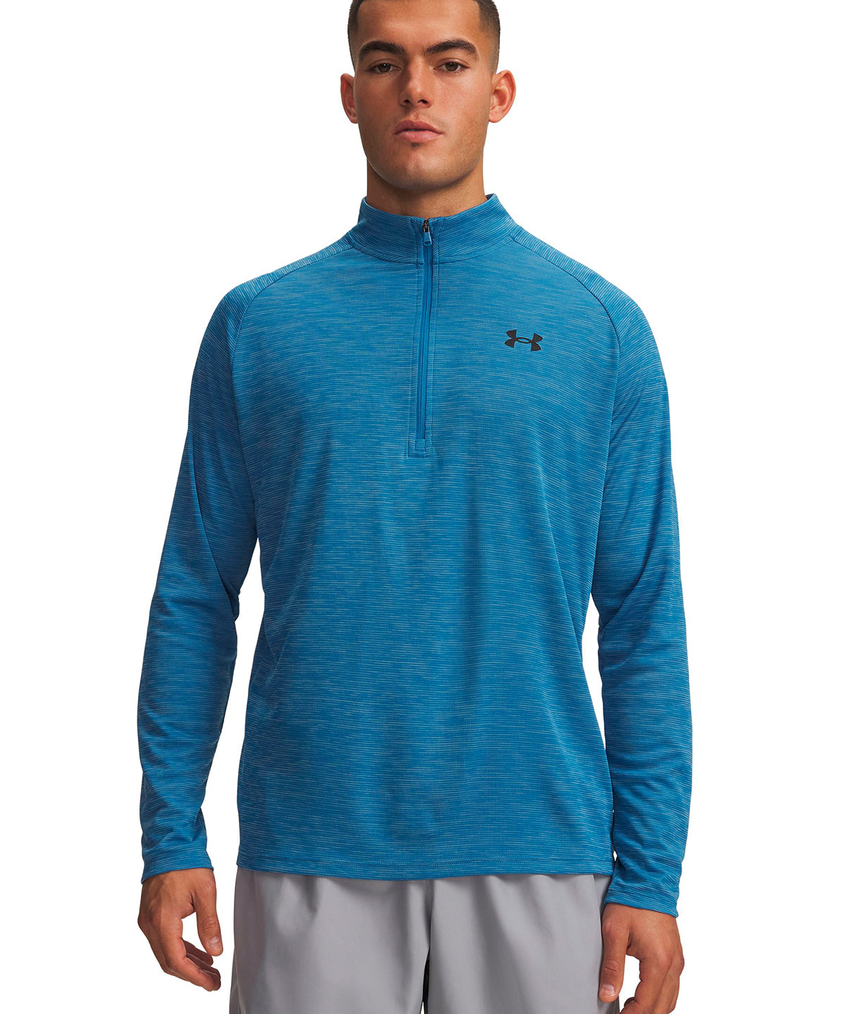 Poleron UA Tech Textured azul para hombre