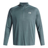 Polerón de entrenamiento para hombre Tech Textured ½ Zip azul Under Armour