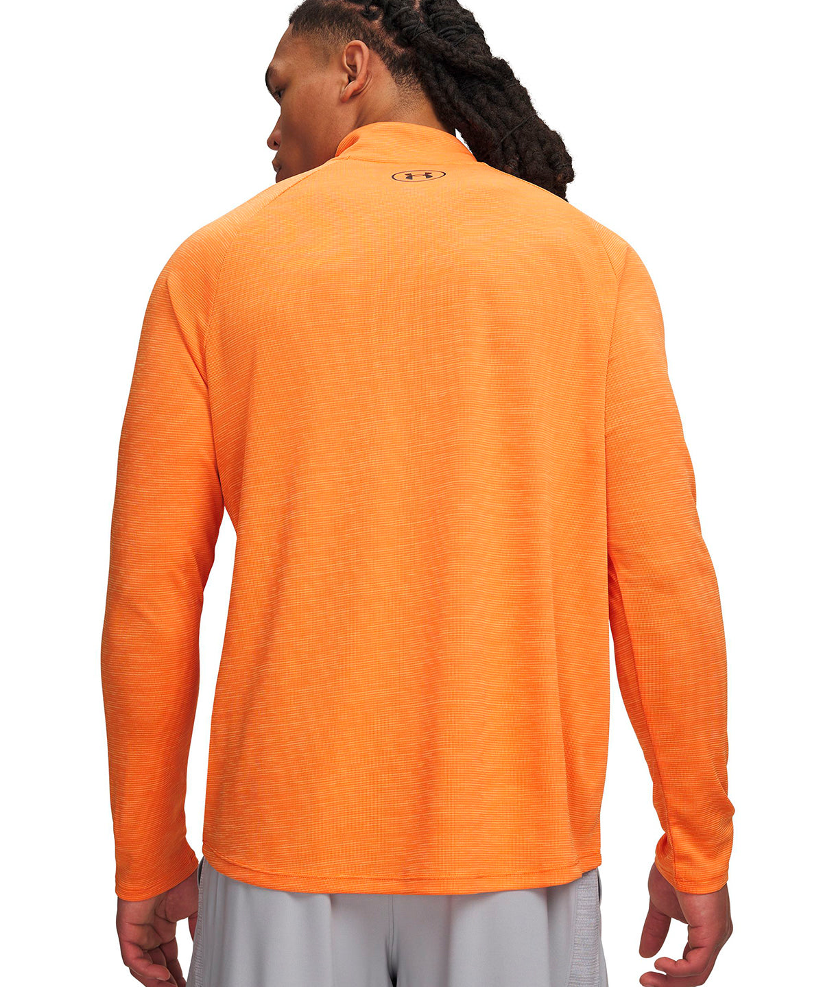 Poleron UA Tech Textured naranja para hombre
