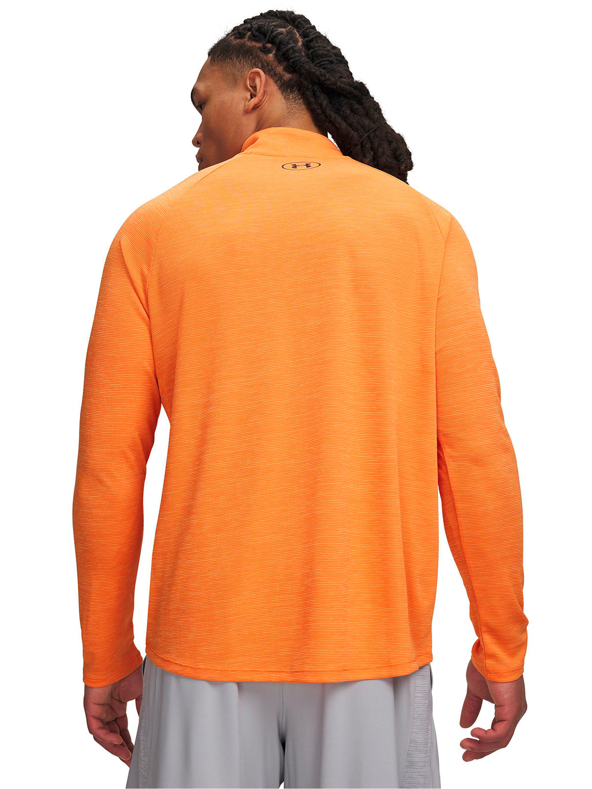 Poleron UA Tech Textured naranja para hombre