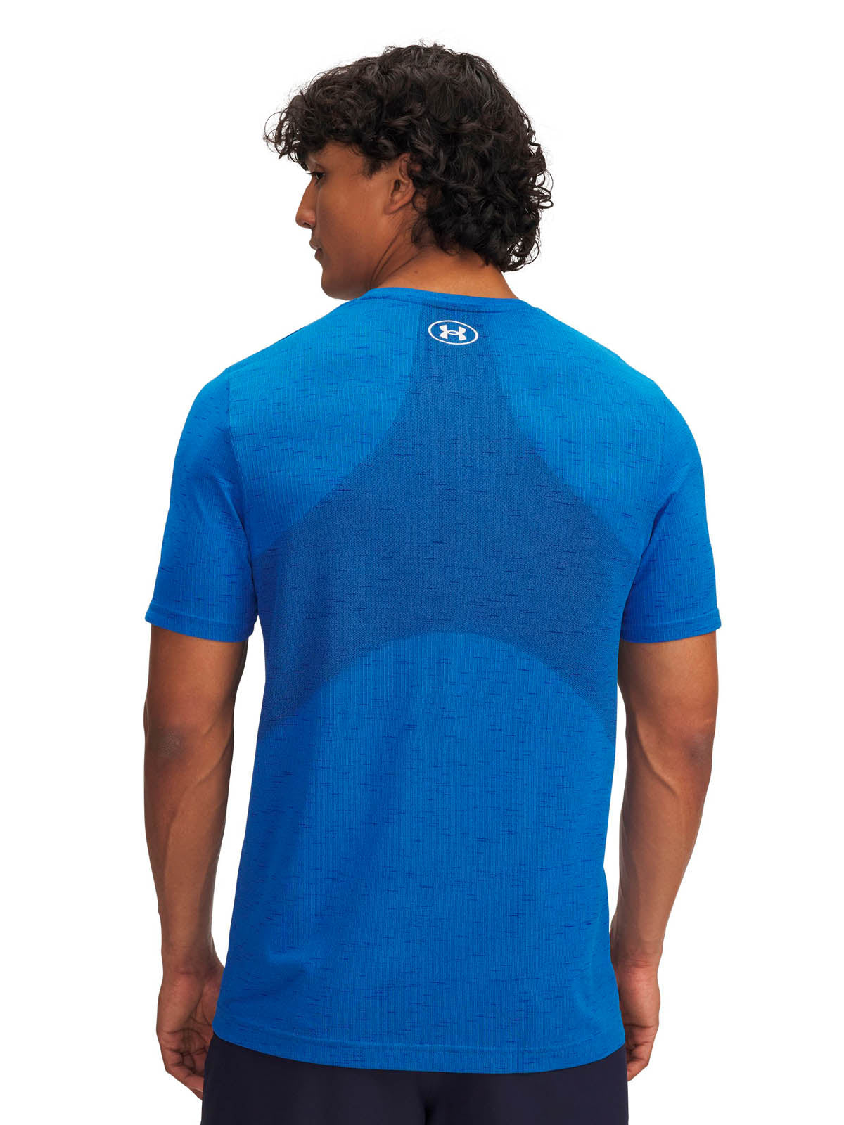 Polera manga corta de entrenamiento para hombre Vanish Seamless azul Under Armour