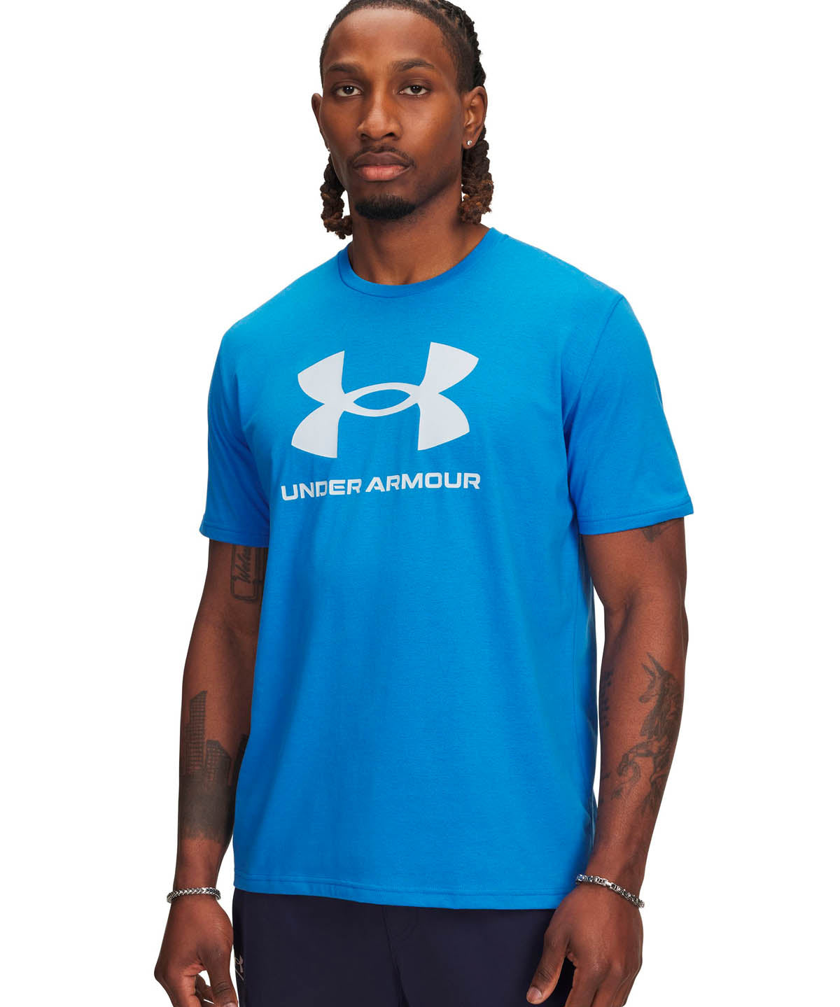 Polera manga corta Lifestyle para hombre Logo Azul Under Armour