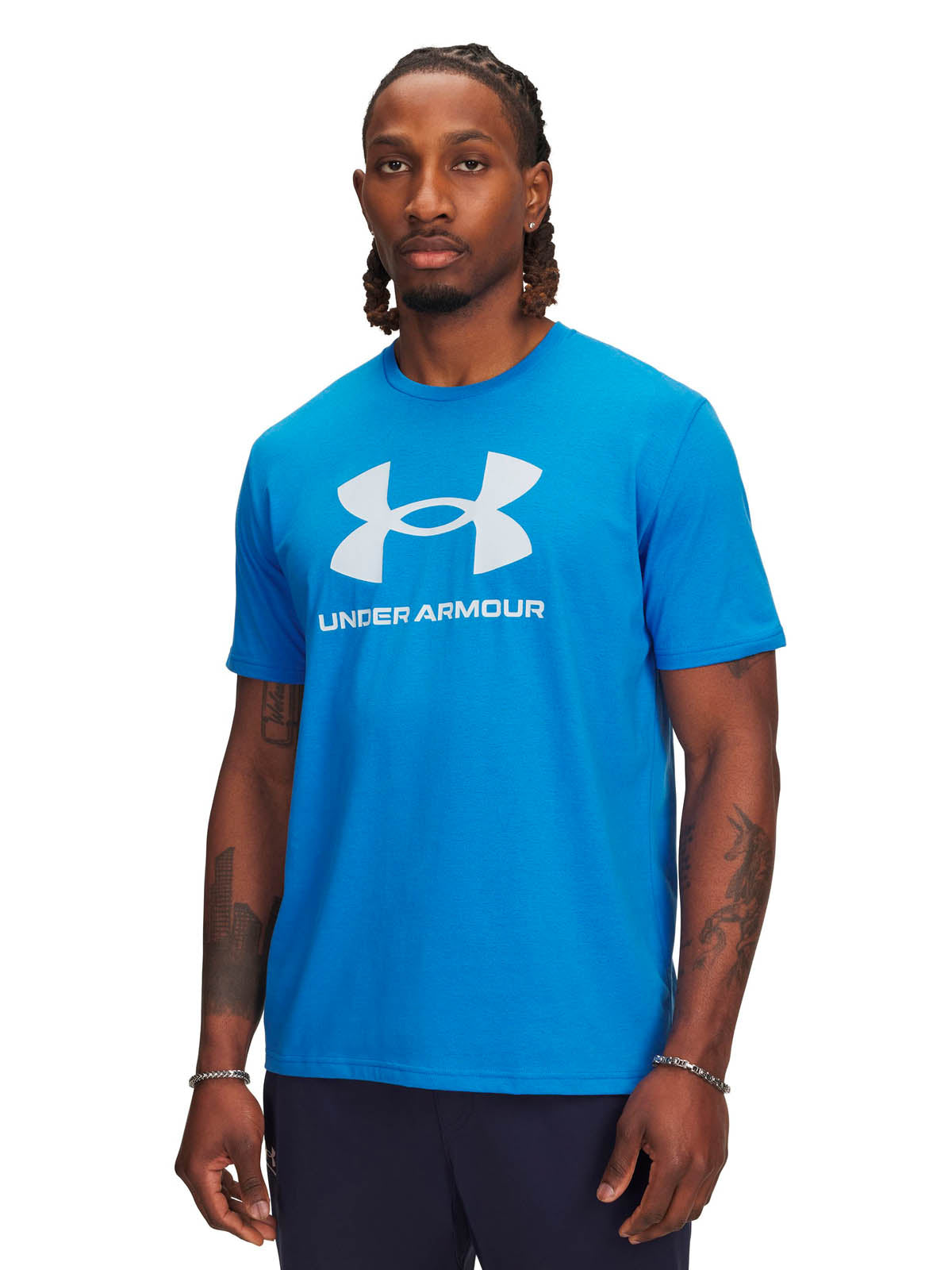 Polera manga corta Lifestyle para hombre Logo Azul Under Armour