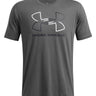 Polera manga corta Under Armour foundation gris para hombre