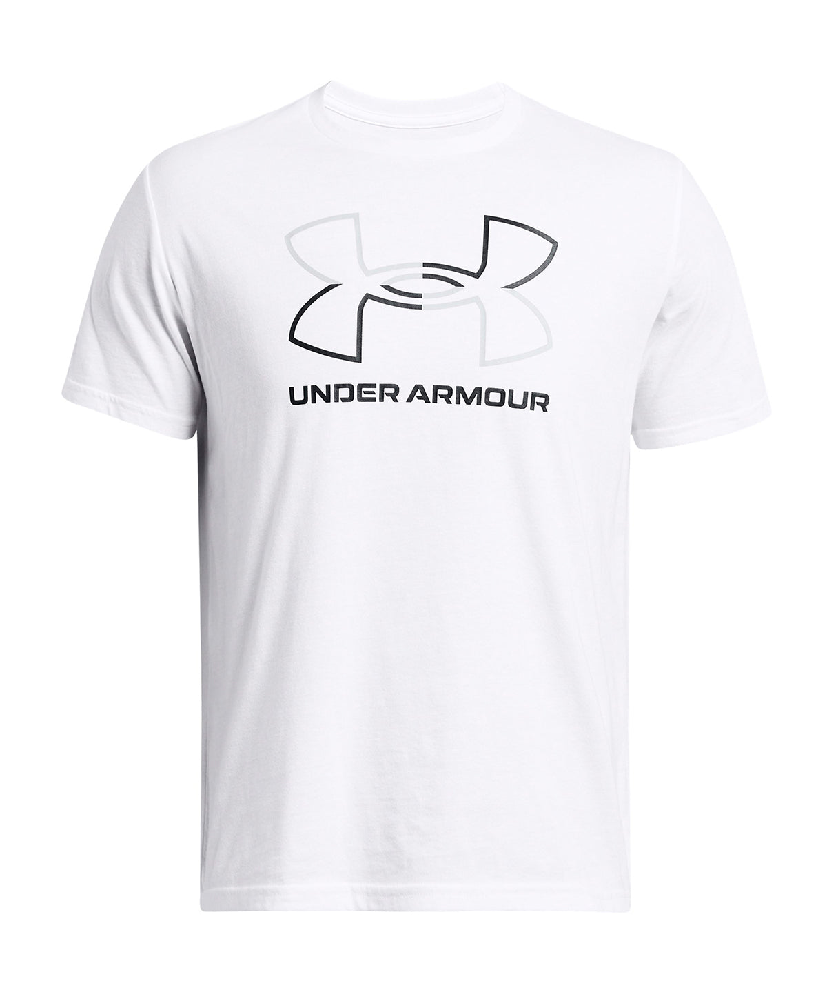 Polera manga corta UA Foundation blanco para hombre