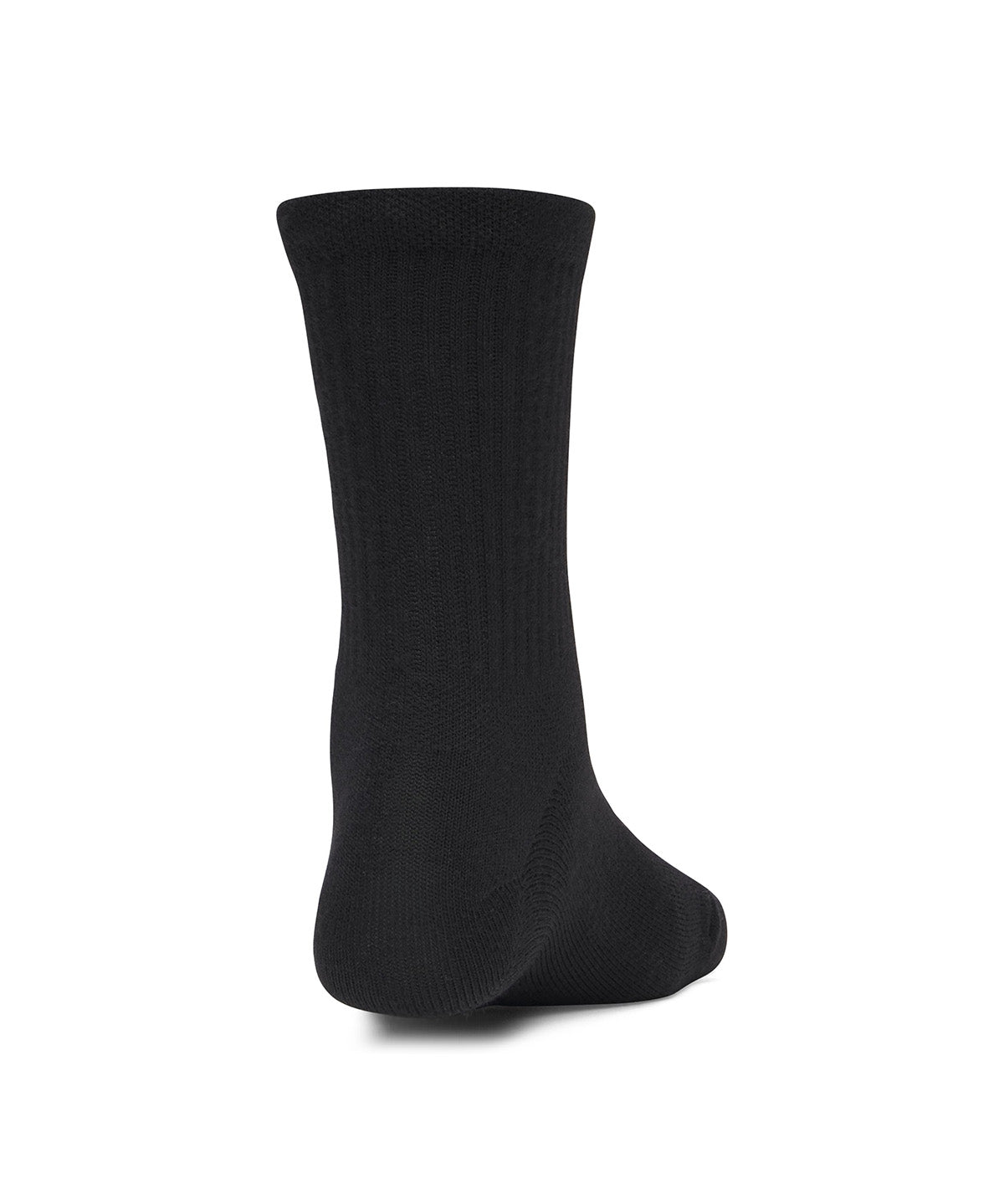 UA Essential 3-Pack Mid Crew Calcetín negro para mujer
