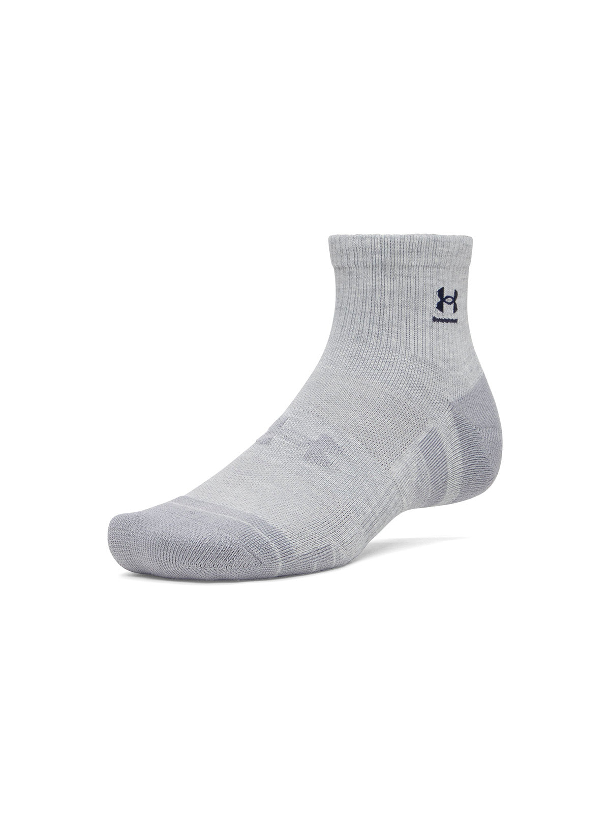 UA Performance Tech 3-Pack Quarter Calcetín gris unisex