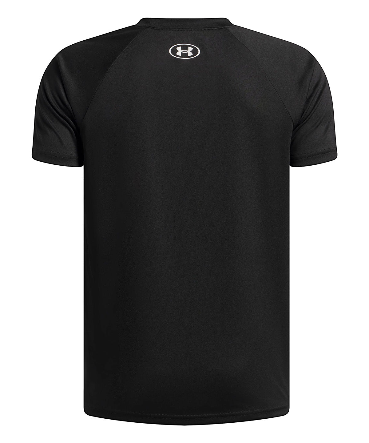 UA Tech Split Wordmark Polera Manga Corta negro para niño