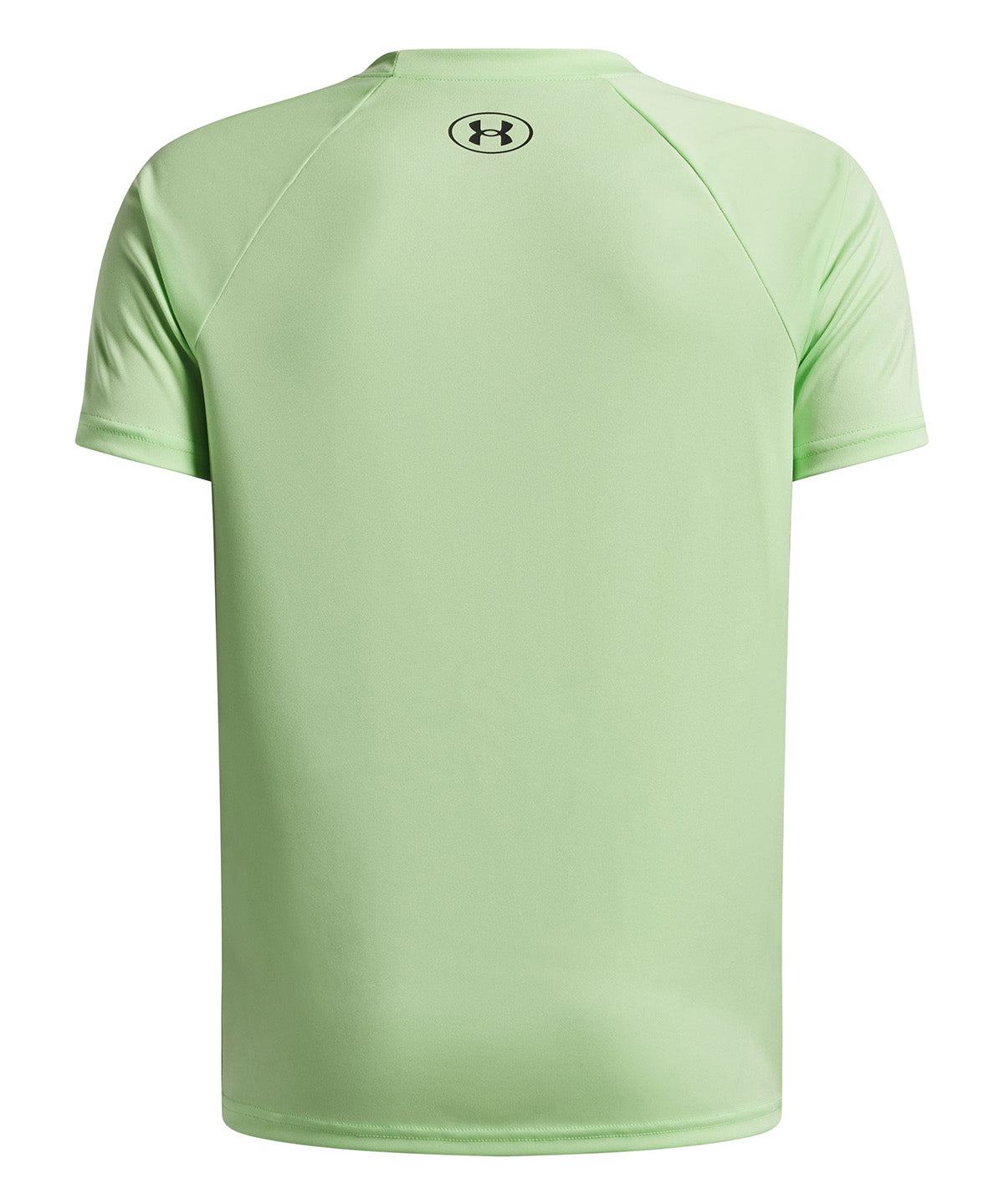 UA Tech Split Wordmark Polera Manga Corta verde para niño