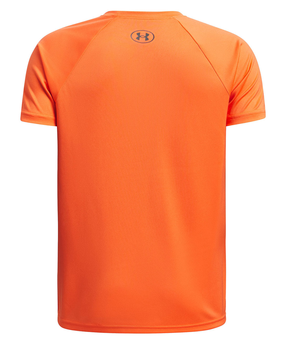 Polera manga corta Under Armour tech split naranjo para niño