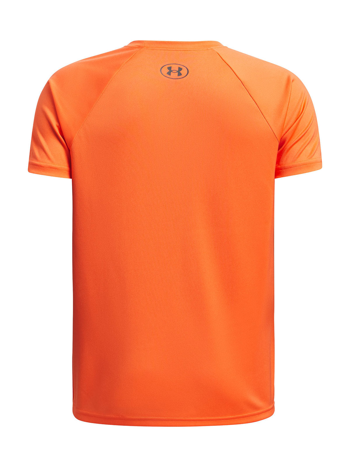 Polera manga corta Under Armour tech split naranjo para niño