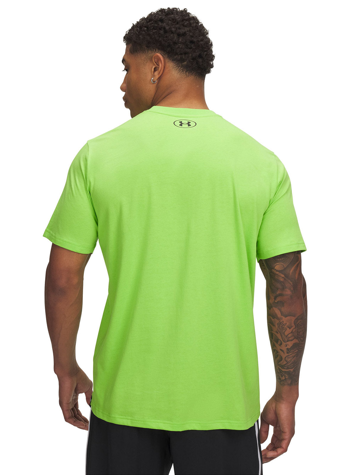 Polera manga corta Project Rock payoff verde para hombre Under Armour