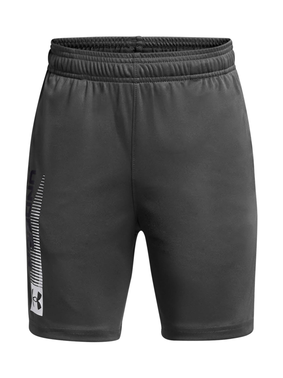 Short de entrenamiento para niño Tech Wordmark gris Under Armour