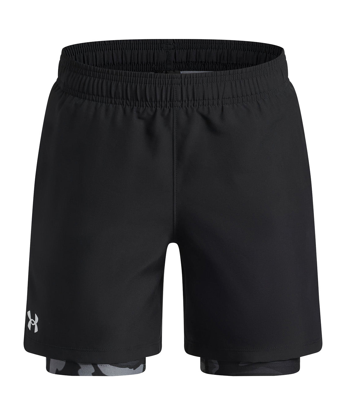 Short UA Tech Woven 2 en 1 negro para niño
