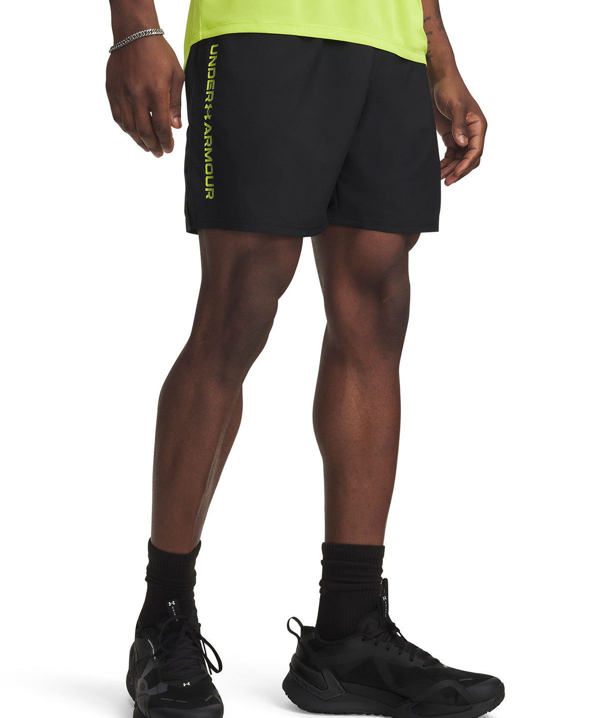 Short UA Tech Woven Wordmark negro para hombre