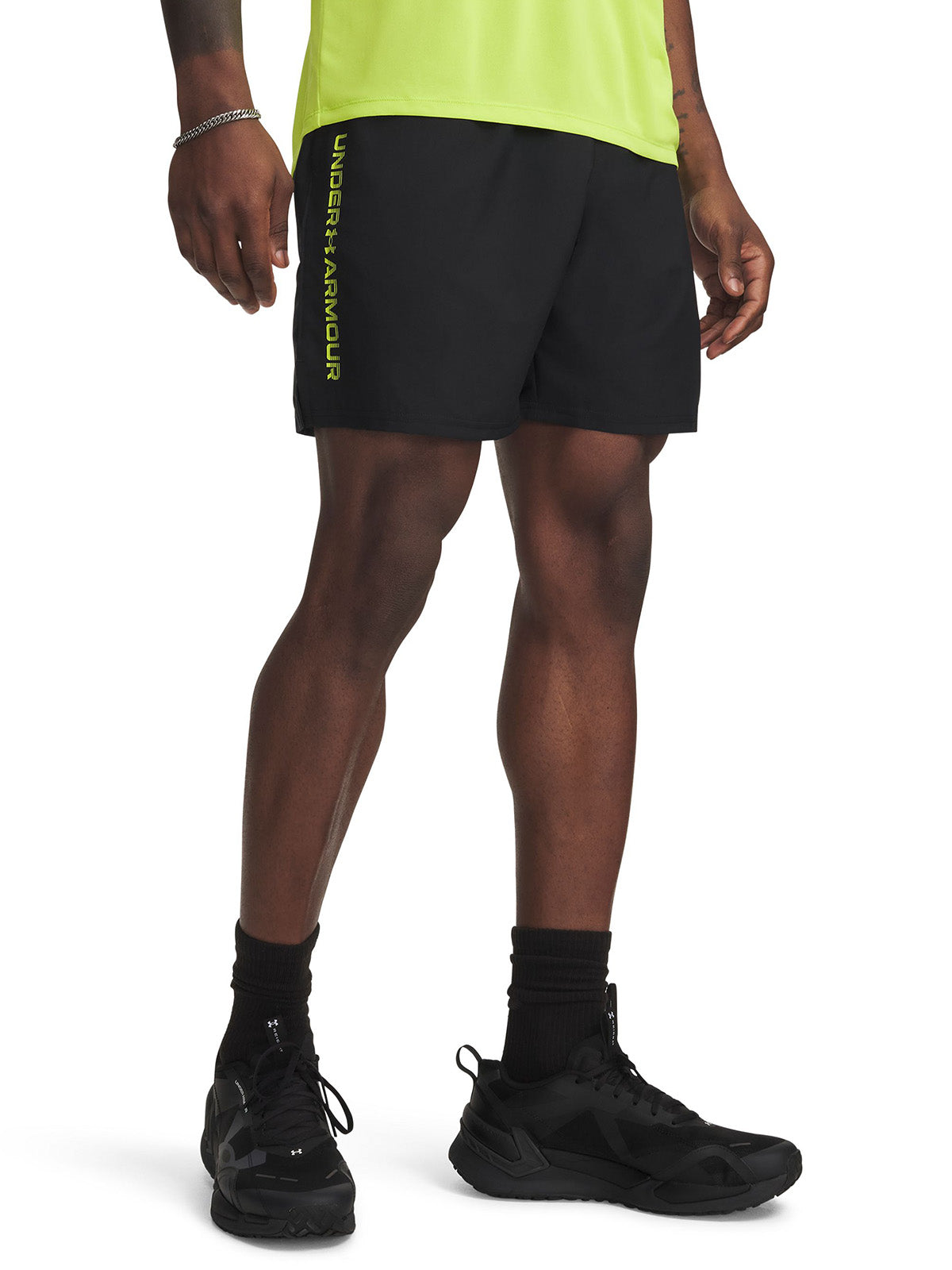 Short UA Tech Woven Wordmark negro para hombre