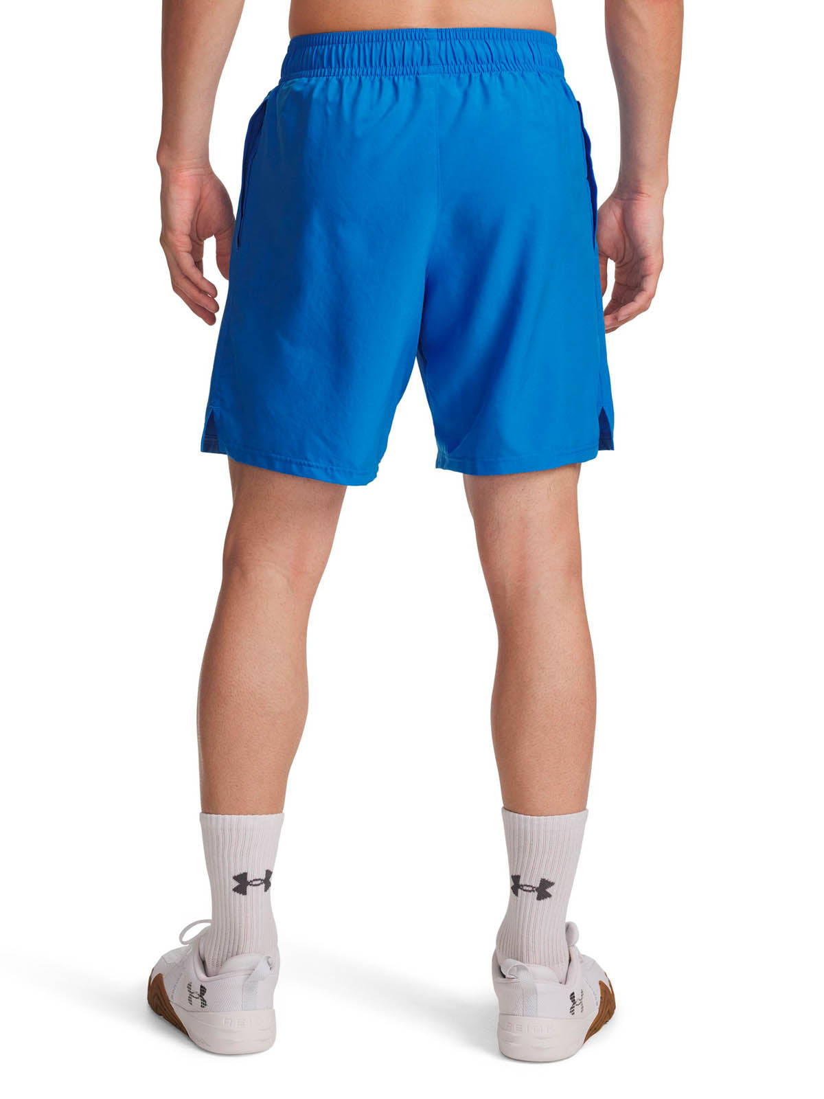 Short de entrenamiento para para hombre Tech Woven Wordmark Azul Under Armour