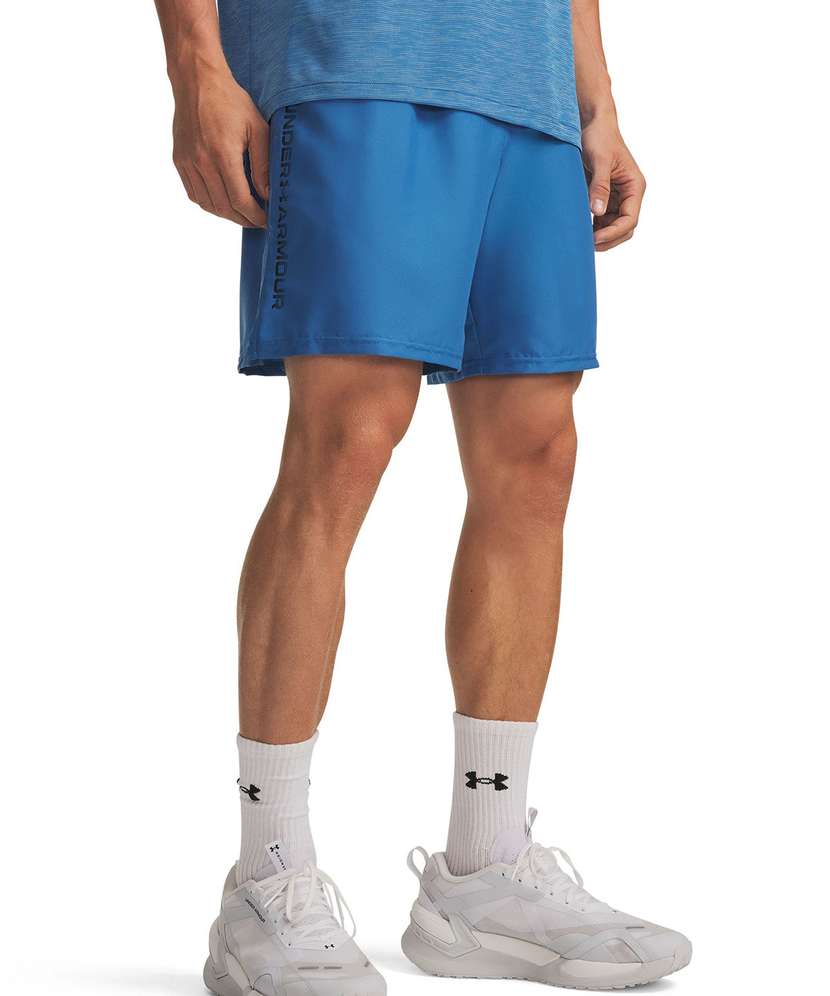 Short UA Tech Woven Wordmark azul para hombre