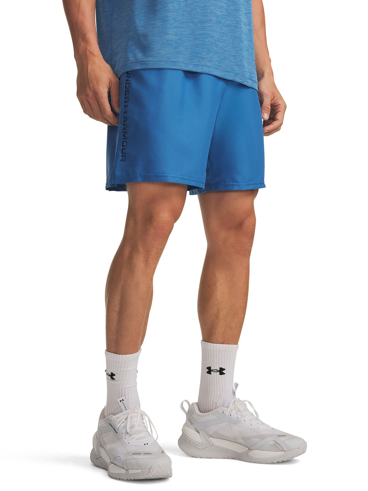 Short UA Tech Woven Wordmark azul para hombre