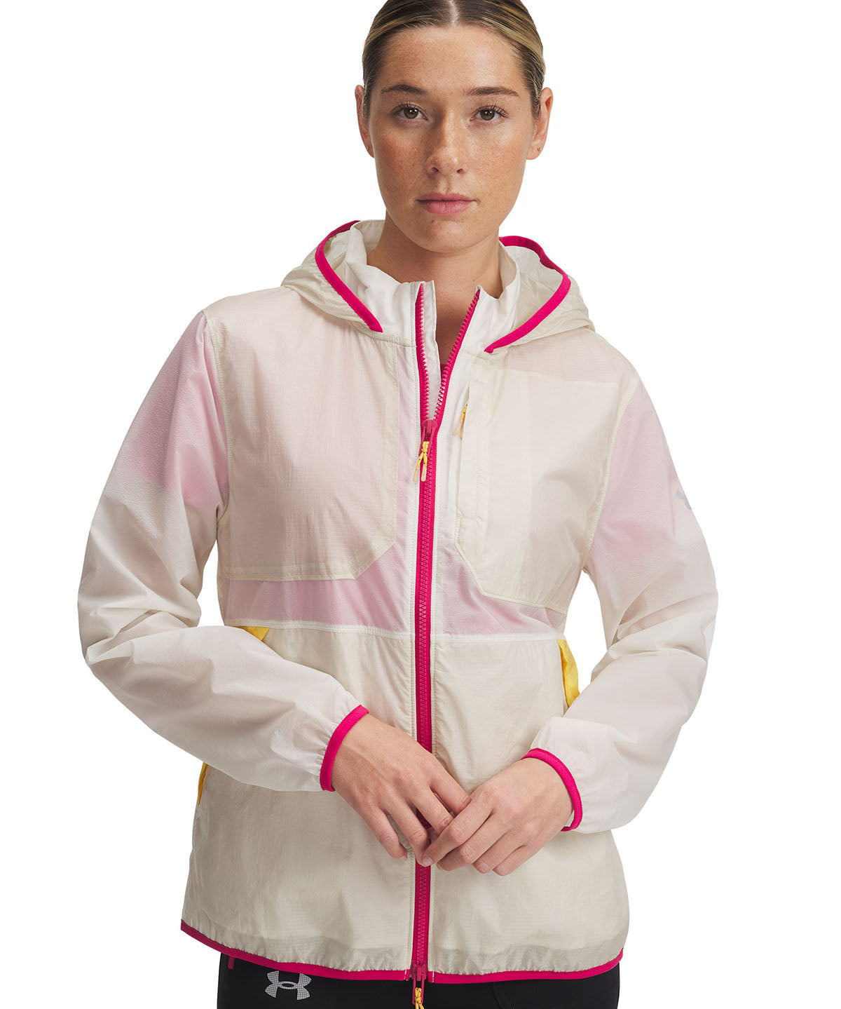 Chaqueta Under Armour launch trail café para mujer