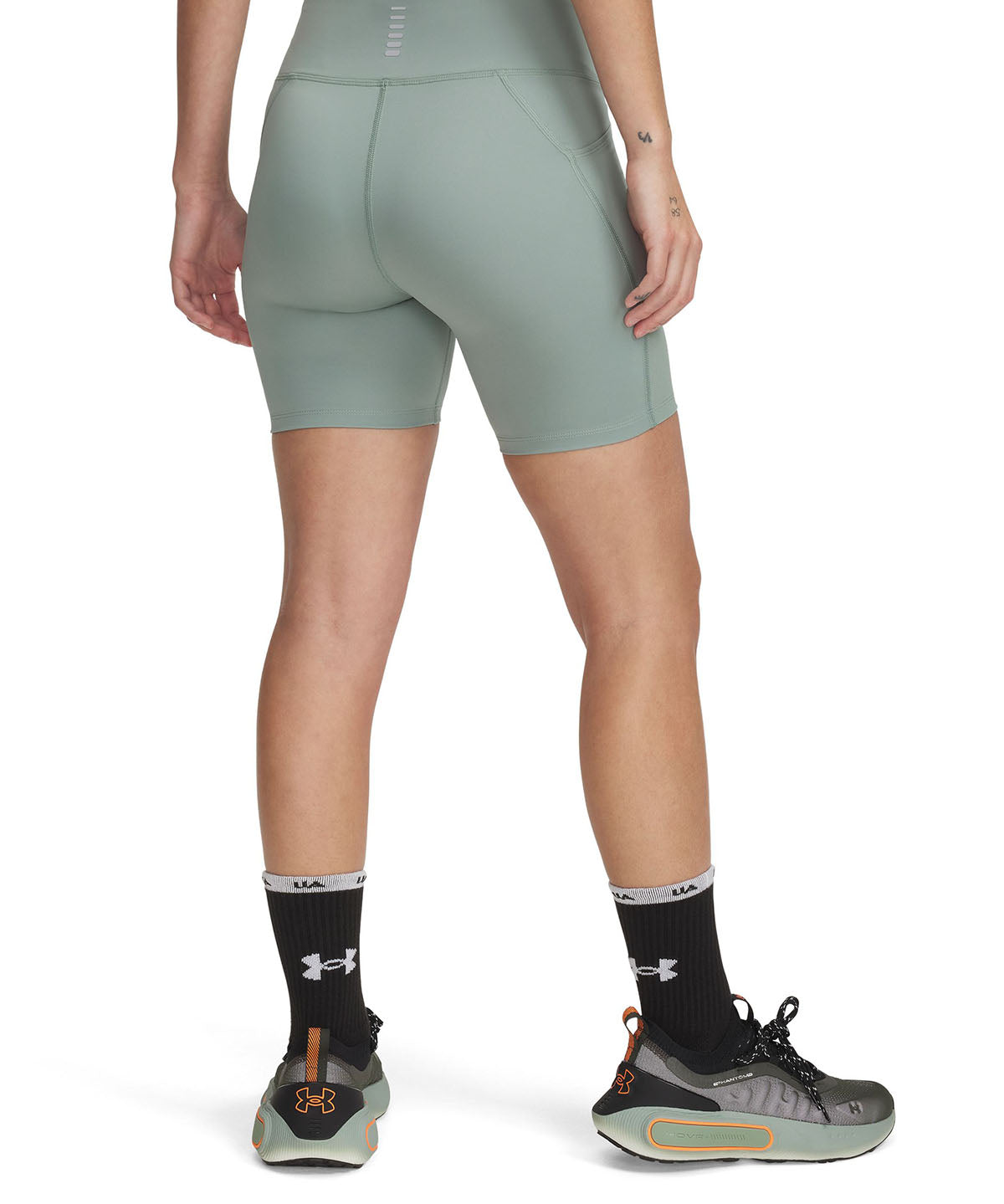 Shorts Under Armour launch verde para mujer