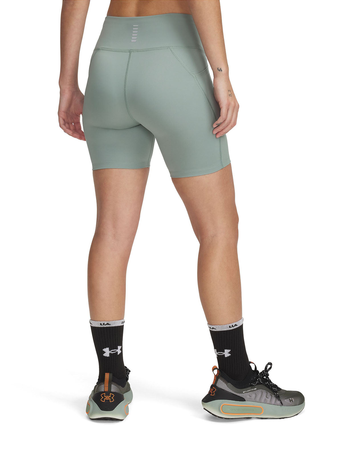 Shorts Under Armour launch verde para mujer