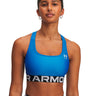 Peto de entrenamiento para mujer HeatGear Armour Mid Branded azul Under Armour