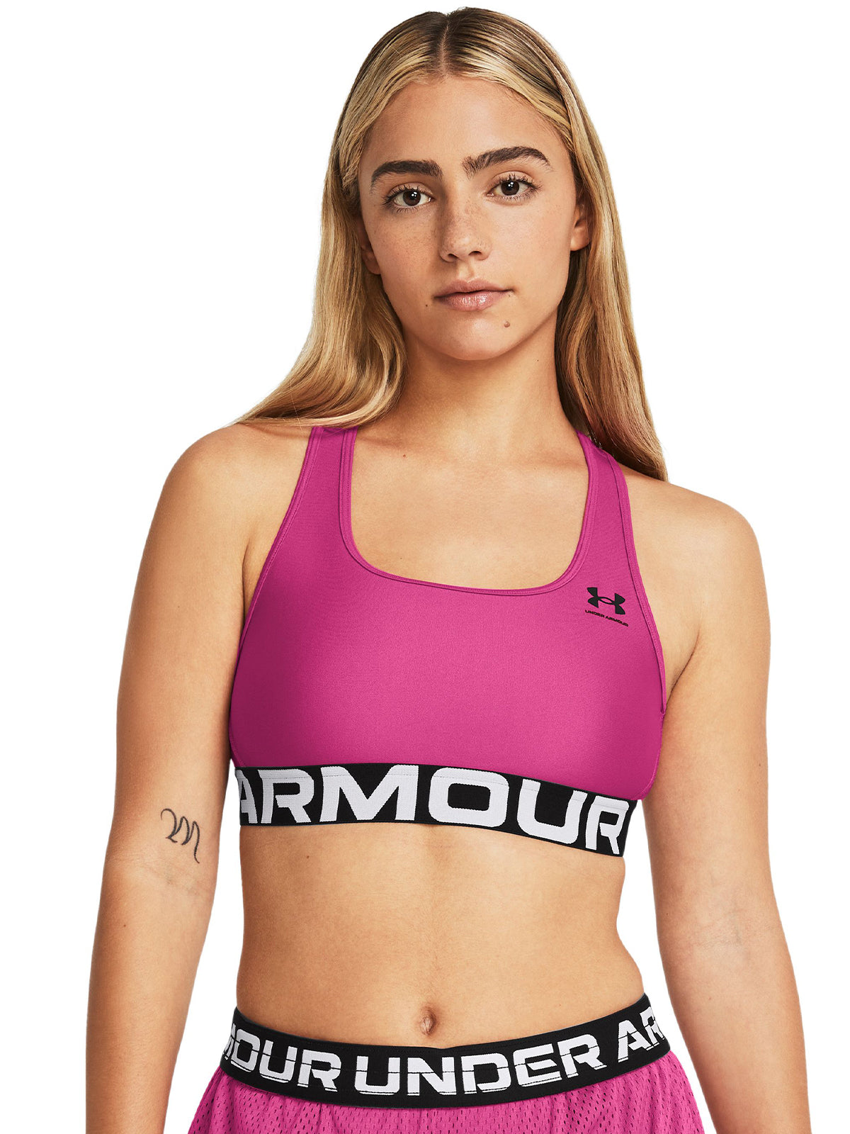 Sostén deportivo HeatGear® Armour Mid para mujer