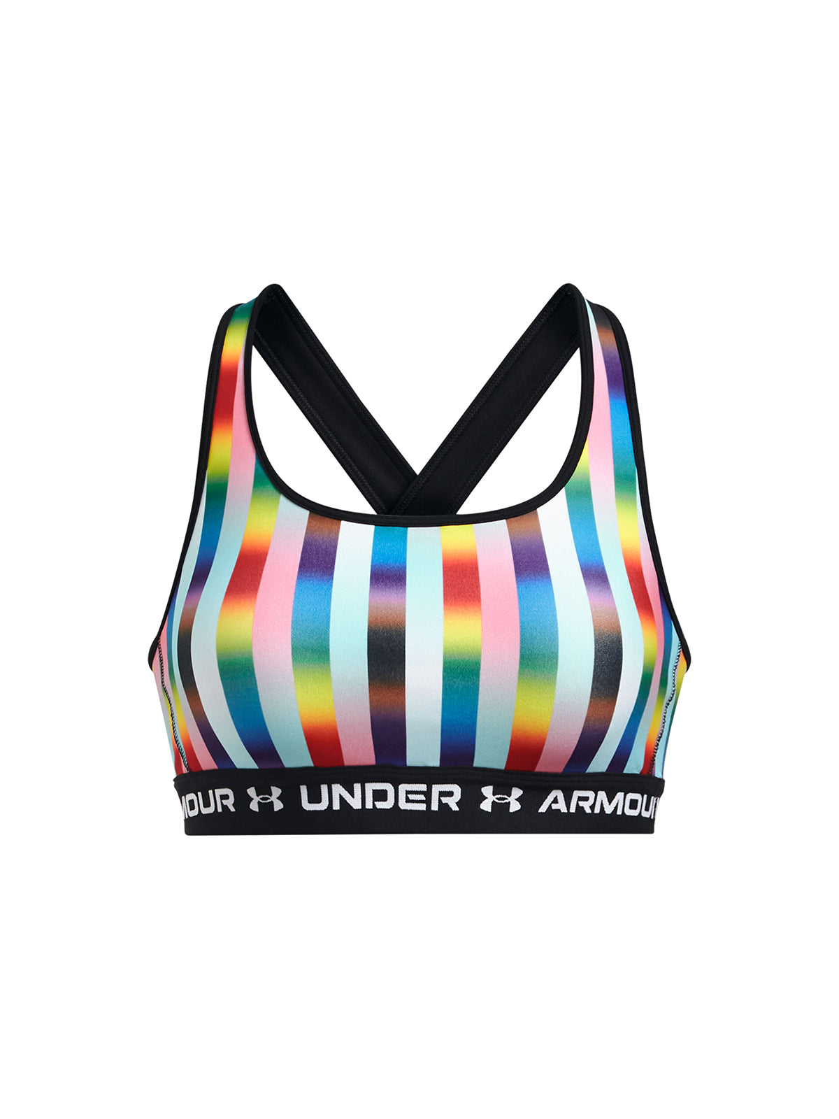 Sostén deportivo UA Crossback Mid Pride para mujer