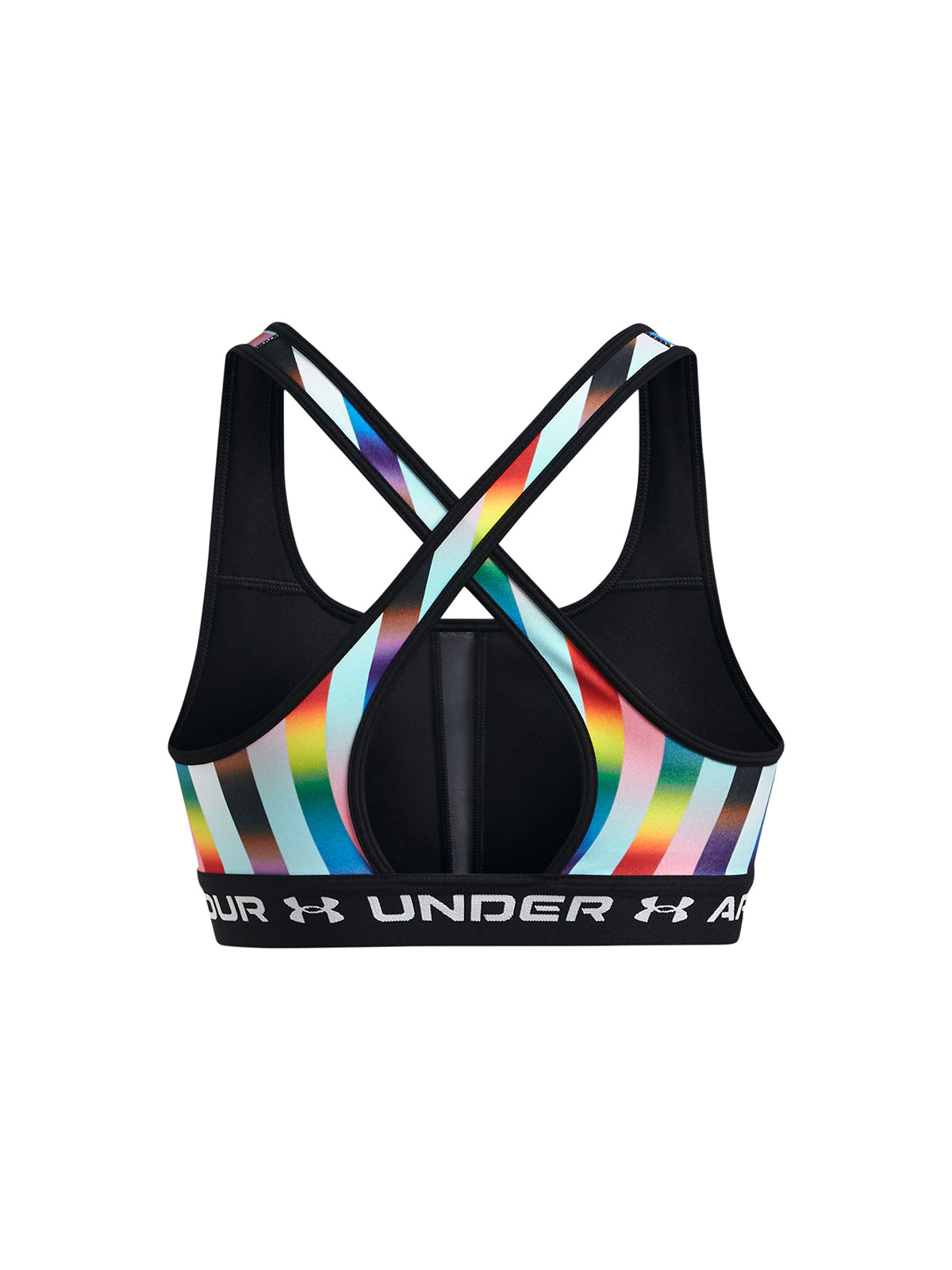 Sostén deportivo UA Crossback Mid Pride para mujer