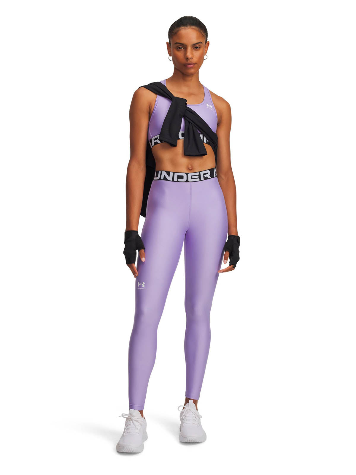 Calzas de entrenamiento para mujer HeatGear morado Under Armour