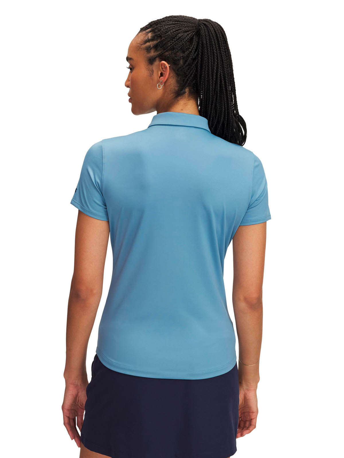 Polera manga corta de Golf para mujer Playoff azul Under Armour
