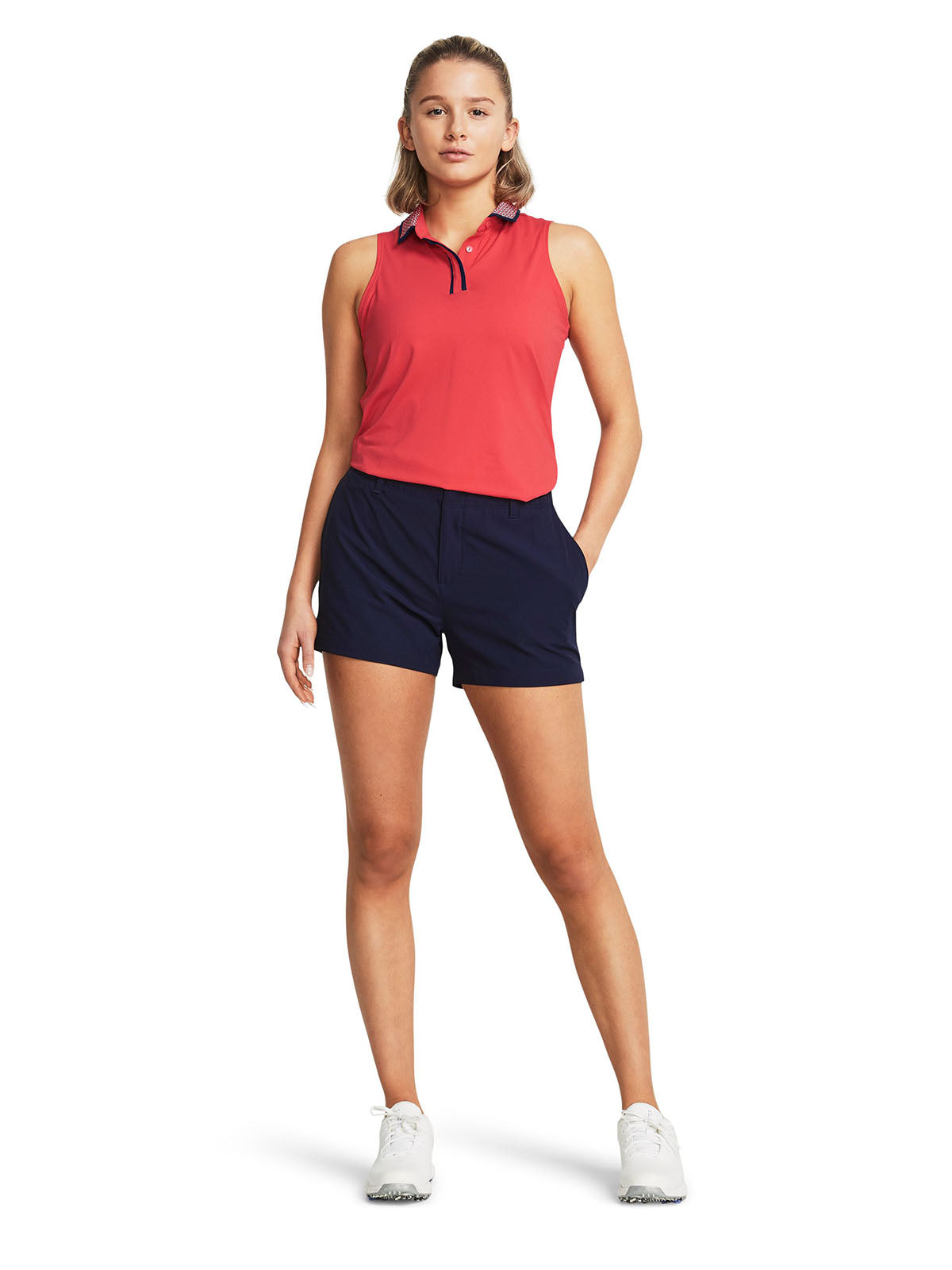 Shorts UA Drive 3.5" azul para mujer