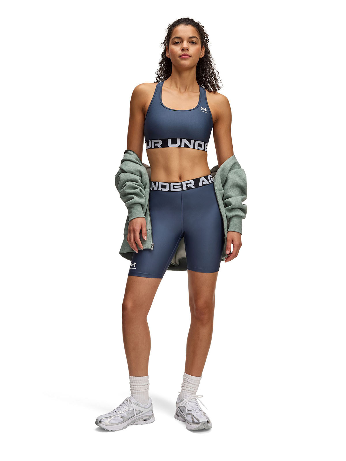 Calzas Heatgear gris para mujer Under Armour