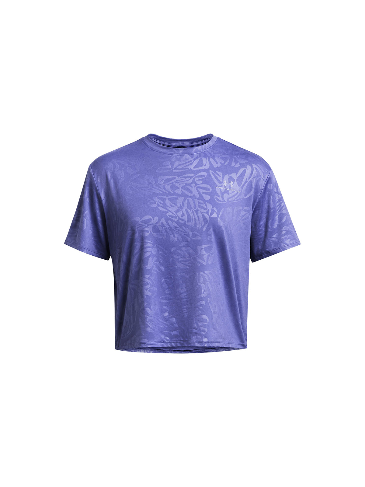 Polera Croptop UA Vanish Energy Emboss para mujer